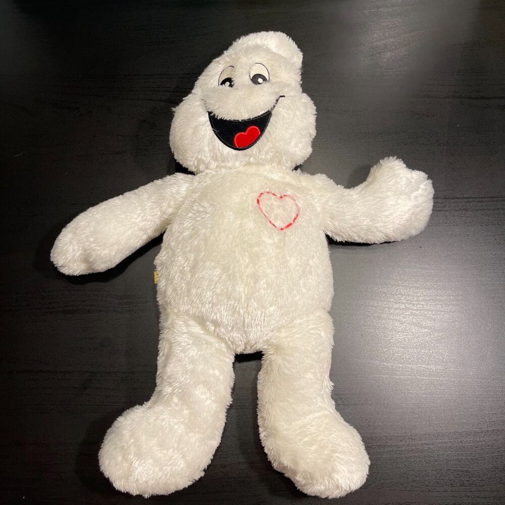 Build A Bear HALLOWEEN BOORIFIC WHITE GHOST 18” Glow in the Dark Eyes